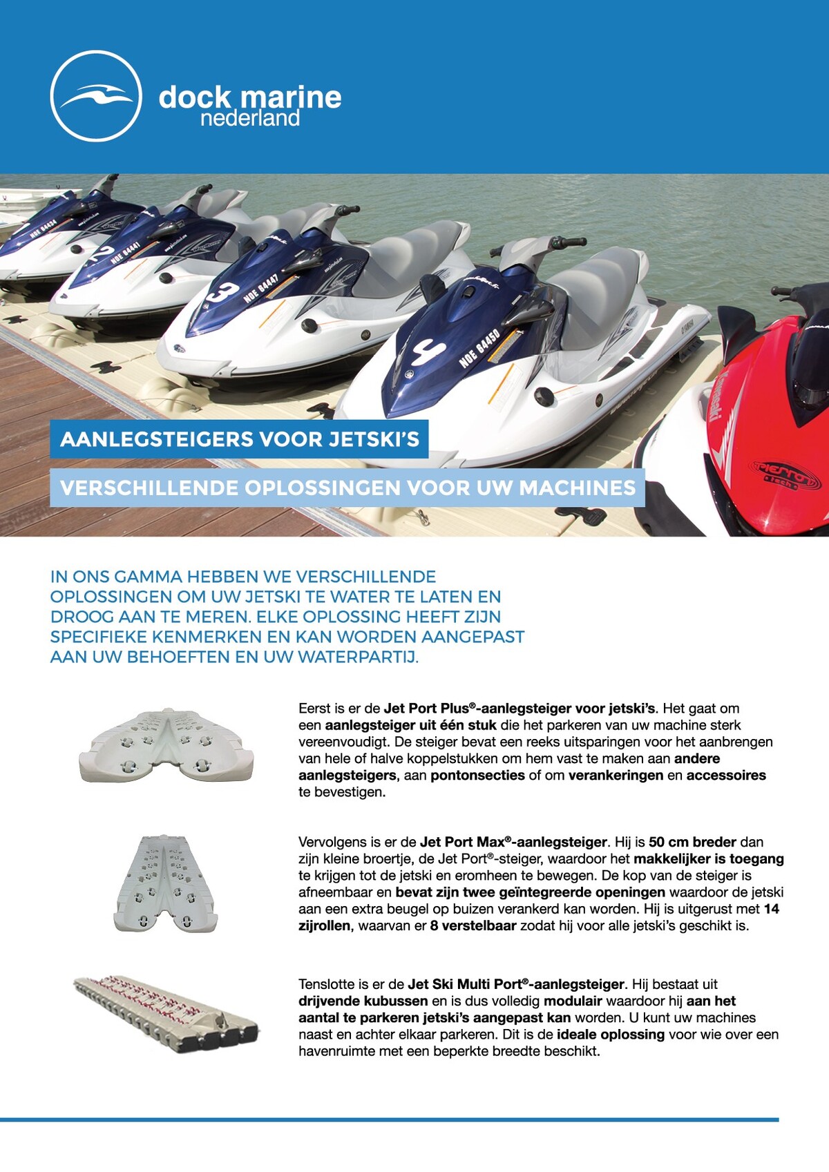 Opvaardok voor jetski's