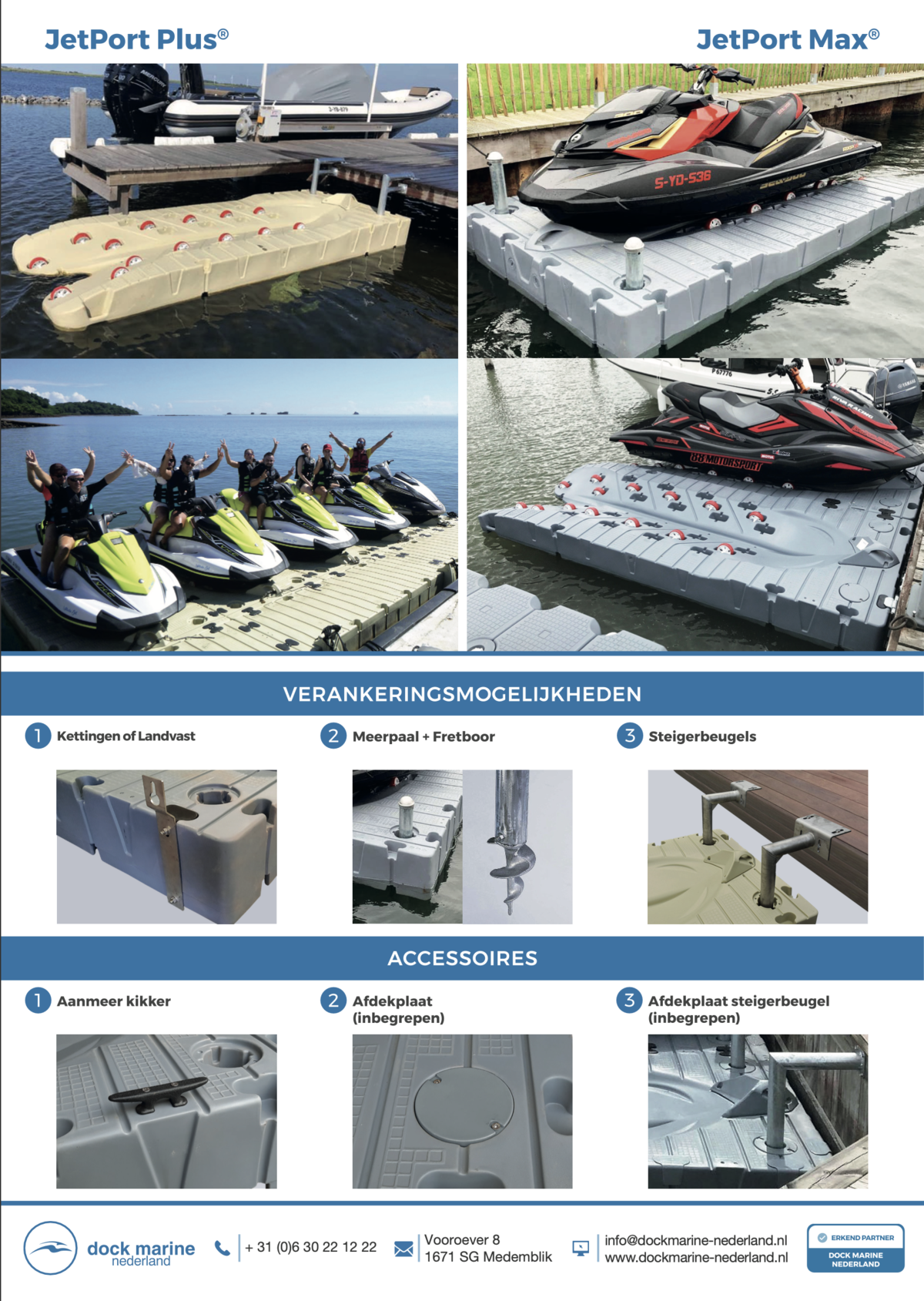 Opvaardok voor jetski's: JetPort Plus®